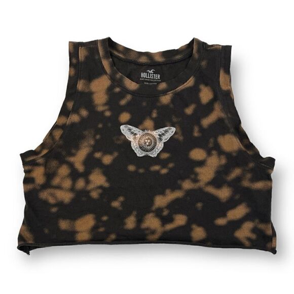 Hollister Cropped Tie Dye Tank Top Size Medium - Picture 1 of 4